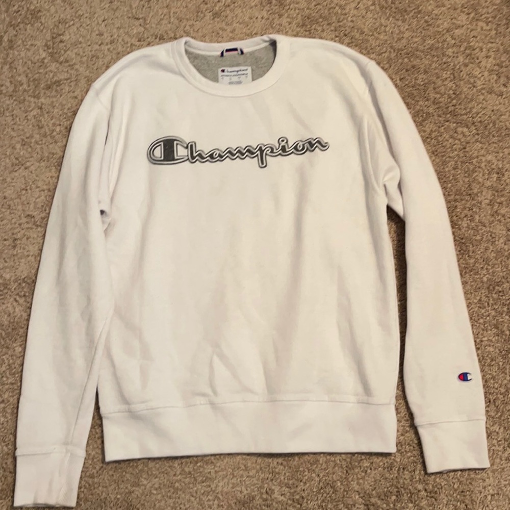 White champion crew neck